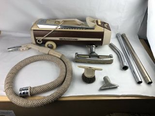 Vintage Electrolux Canister Vacuum Cleaner With Accessories