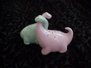 Fitz And Floyd F & F Hugging Dinosaur Salt And Pepper Shakers 3