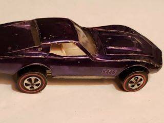 Hot Wheels Redline - 1968 - Custom Corvette - Purple Car 3