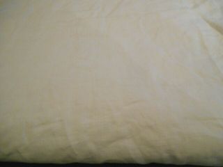 Vintage Antique Linen White Flat Heavy Sheet Old 136 " Long 80 " Wide Double Bed