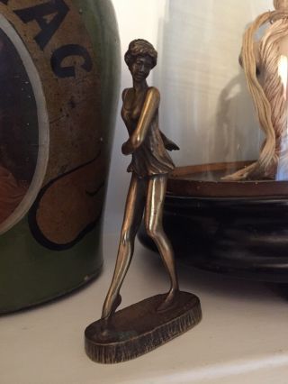 Art Deco Bronze Dancer Figurine