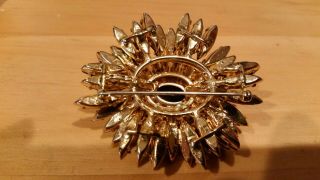 Fabulous and elegant Schreiner Ruffles French Jet brooch (PN1374) 3