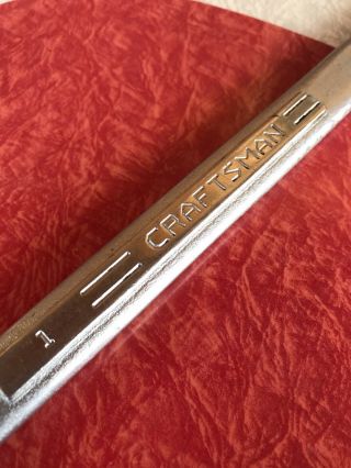 Vintage Craftsman 1” Combination Wrench =v= Series Made In Usa.