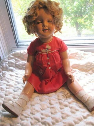 Shirley Temple 25 Inch Vintage Antique Ideal From 1930 