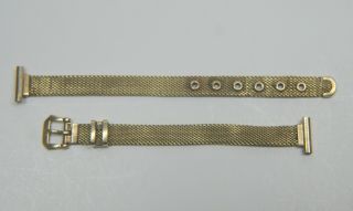 Vintage Forstner 14k Yellow Gold Ladies Watch Band Belt Buckle Style