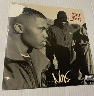 Nas One Love Vinyl 12” Columbia Records - Pre - Owned