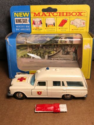Vintage Lesney Matchbox | King Size | K - 6 | Mercedes Benz Ambulance |