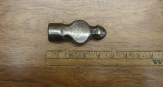 Old Tools,  Vintage Plumb Ball Peen Hammer Head,  1lb.  3.  6 Oz. ,  4 - 1/8 " Head,  Vgc