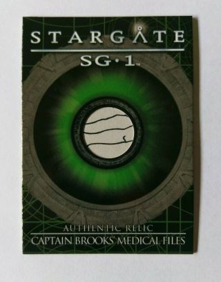 Stargate Sg - 1 Prop Relic Trading Card R8 Captain Brooks 