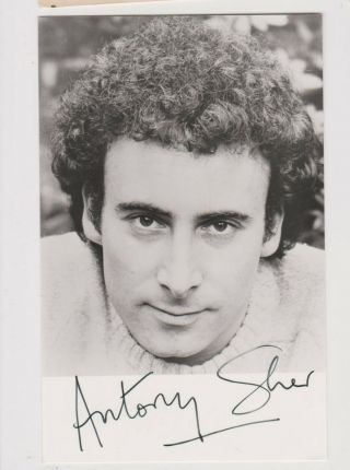Anthony Sher - Mrs Brown,  The Wolfman,  War Book Etc Early Signed Pic