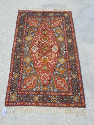 338o - Rare Devine Cross Stitch Tapestry 100 Hand Woven Size: 125.  27 X 64.  31 Cm