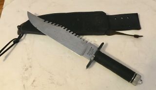 Vintage Rambo " First Blood Part Ii " Survival - Hunting Knife With Sheath