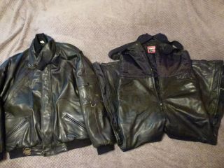 Yamaha & Ckx Int.  Vintage (xxl & Xl) Leather Snowmobile Pants And Jacket