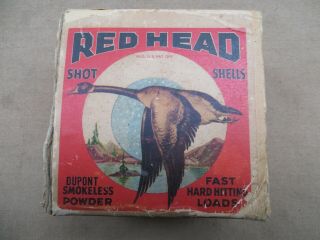 Red Head Montgomery Wards 16 Ga 2 Pc Empty Shotgun Shell Box - - Old & Hard To Find
