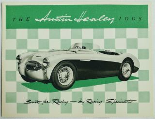 1955 Austin Healey 100s Sales Brochure Bmc Donald Healey Motor Lemans