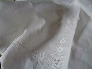 A Stunning Lefkara? Cypriot Dining Tablecloth,  54 " X 92 ",  Needlelace Surround