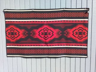 Pendleton Us Made Beaver State Shawl Blanket Navajo Pattern 39x66.  Euc.