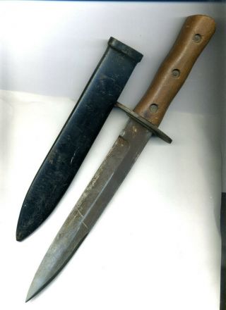 Ww2 Italian M - 1939 Fascist Combat Fighting Knife (eto Souvenir)