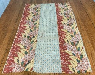Early c 1830 - 40s QUILT Top pc Antique 3