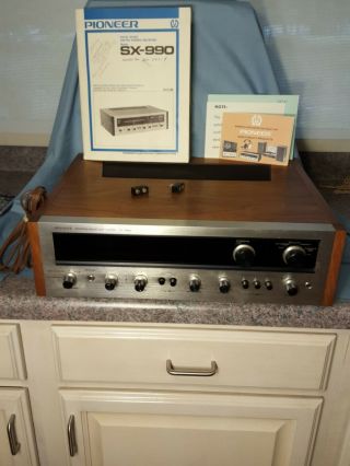 Pioneer Sx - 990 Vintage Stereo Receiver - Has Paperwork & Speaker Plugs