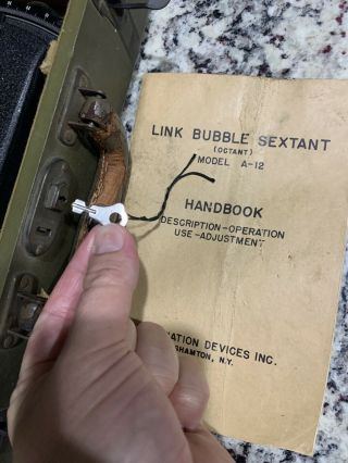 Antique Link Aviation Devices Bubble Sextant 1942 Model A - 12,  Rare And 3
