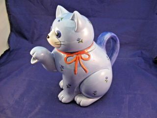 Cat Tea Pot - Hand Crafted Otagiri - Japan - A Fun Whimsical Piece