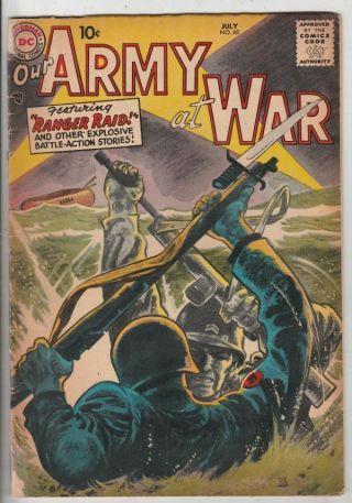 Our Army At War 60 Strict Gd/vg The Rangers Story 9.  95,  B.  Value $45.  00