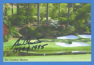 Ben Crenshaw Pro Golfer Pga Masters Multi Champion Signed 4x6 Photo C16445