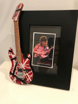 Eddie Van Halen 5150 Mini Guitar - Picture Frame