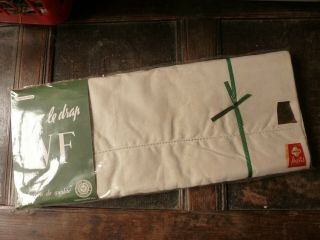 Vintage French Large Metis Linen Sheet