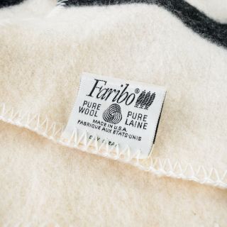 Hudson Bay Pure Wool Faribo Made in USA Jeep Blanket 50 