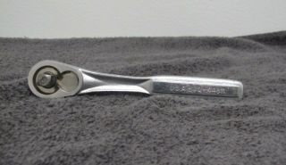 Vintage Craftsman 3/8 " Drive Ratchet Vq - 44811,  Quick - Release,  Made In Usa,  Exc