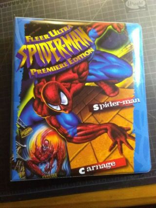 1995 Fleer Ultra Spider - Man Trading Card Binder Premiere Very