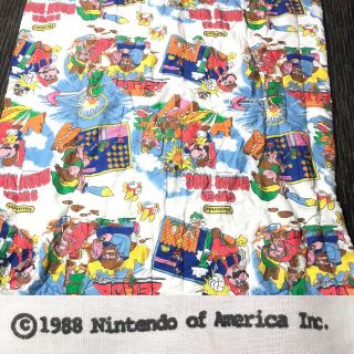 Vtg 80s Rare Nintendo 1988 Mario Bros Zelda Bed Blanket Comforter Usa Made