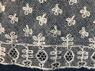 C.  1800 handmade point ground bobbin lace edging STUDY PIECE COLLECTOR 3