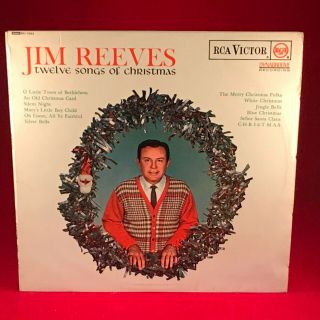 Jim Reeves 12 Songs Of Christmas 1964 Uk Vinyl Lp Mono