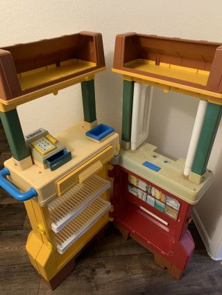 Vintage Mcdonald’s Drive Thru Playset By Fisher Price With Extra Happy Meals