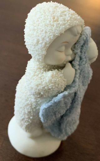 DEPT 56 Snowbabies Figurine LOVE IS A BABY BOY 2004 Soft Blanket 2