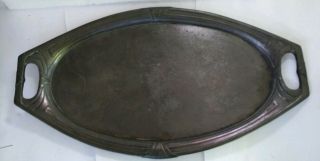Antique Arts & Crafts Pewter Tray