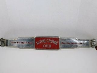 Vintage Rc Royal Crown Cola Best By Taste Test Advertising Store Door Push Bar