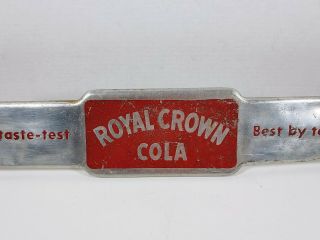 Vintage RC Royal Crown Cola Best by Taste Test Advertising Store Door Push Bar 2