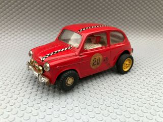 Scalextric C99 Red Fiat 600 Tc 1/32 Scale Vintage Slot Car