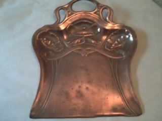 Vintage Art Nouveau Copper Dust Pan Crumb Tray