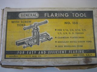 General No 150 Flaring Tool & No 120 Tubing Cutter Once