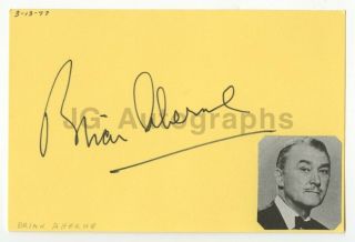 Brian Aherne - English Actor - Authentic Autograph