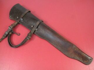 Wwii Us Army M1904 Leather Rifle Scabbard For M1903 Springfield Dated 1943 Rare