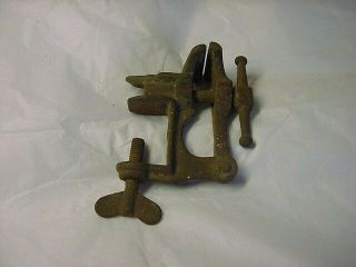 antique cast iron mini jewlers jewelry vise it good - - 3 3