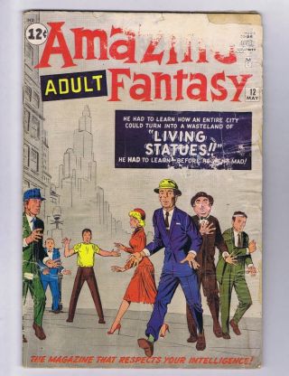 Adult Fantasy 12 (fr) 1st App.  Mailbag; Ditko; Marvel; 1962 (c 17480)
