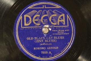 Blues Kokomo Arnold Old Black Cat Blues / Sissy Man Blues Decca 7050