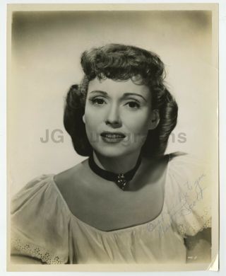 Martha Scott - American Film And Stage Actress - Signed 8x10 Photograph